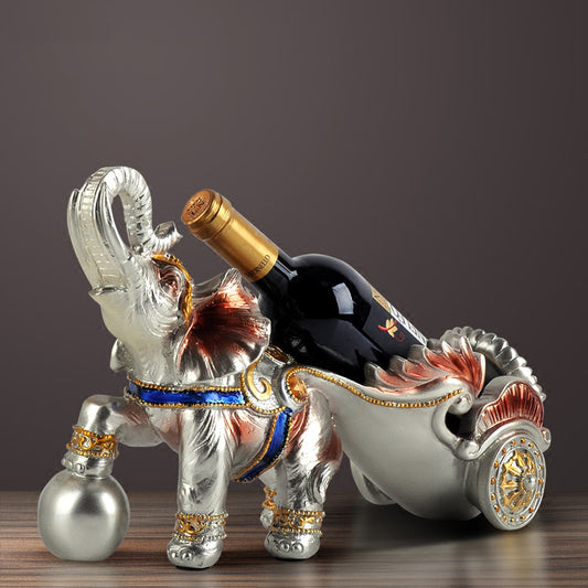 Elephant Carriage Wine Bottle Holder