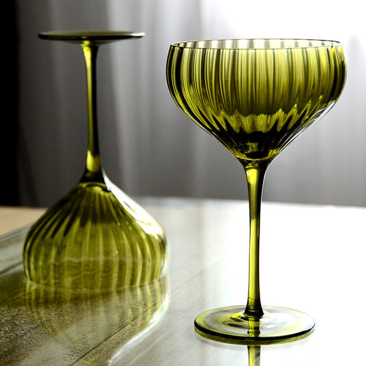 "The Green Onion" Wine Glass