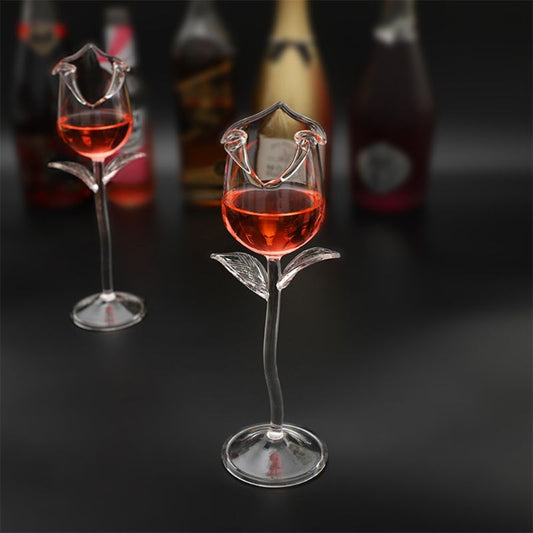 Rose Wine Glass