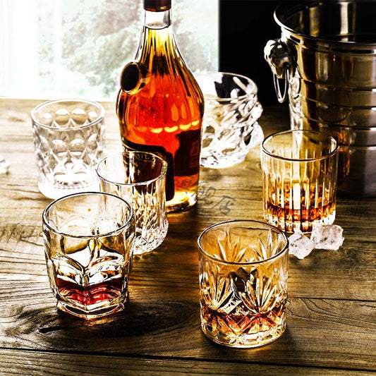 Ridged Whiskey Glass